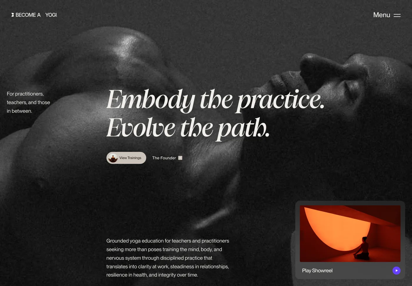 become-a-yogi.com, built with Jonah Kest